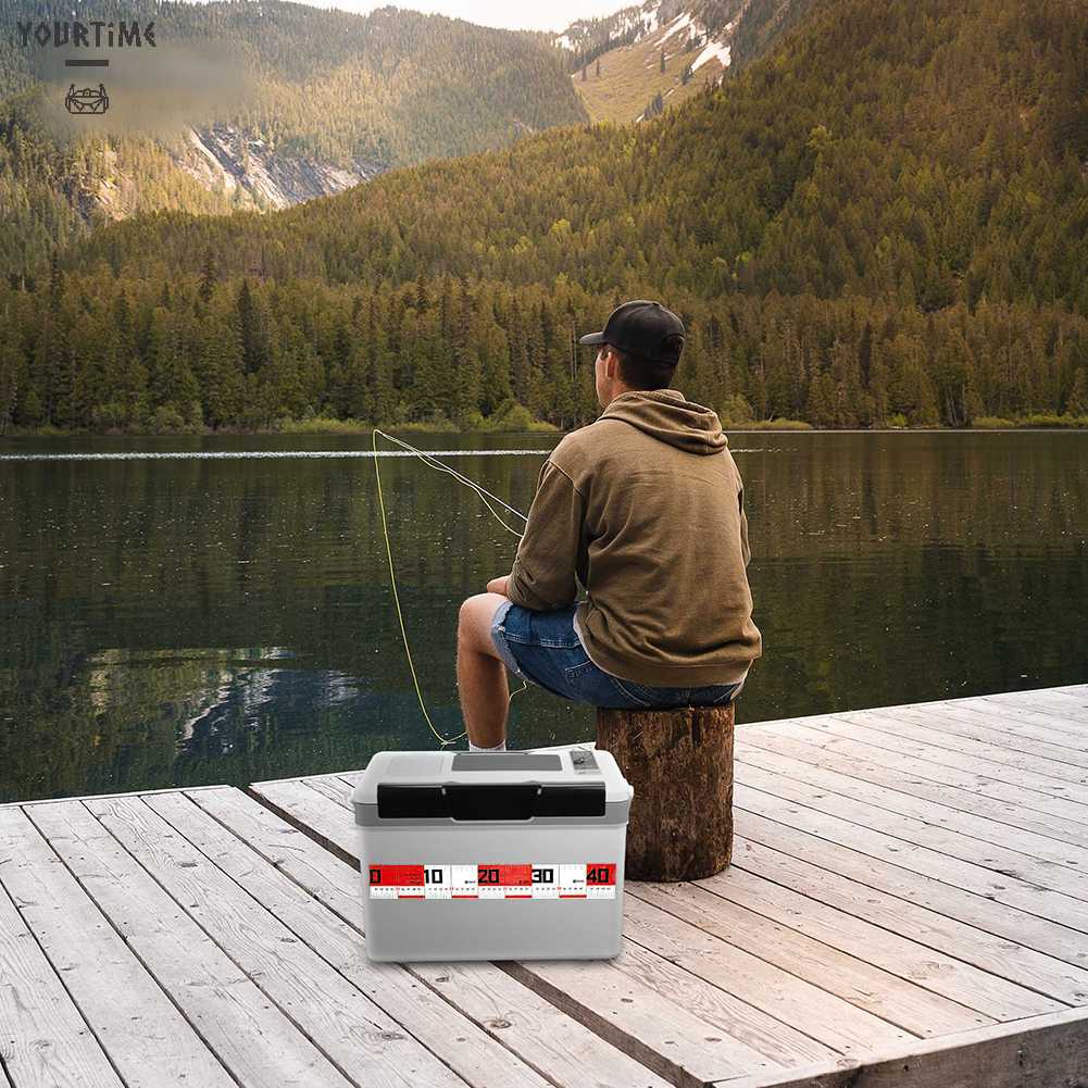 Bộ 2 Thước Đo Lường 65cm Gắn Mồi Câu Cá Chuyên Dụng