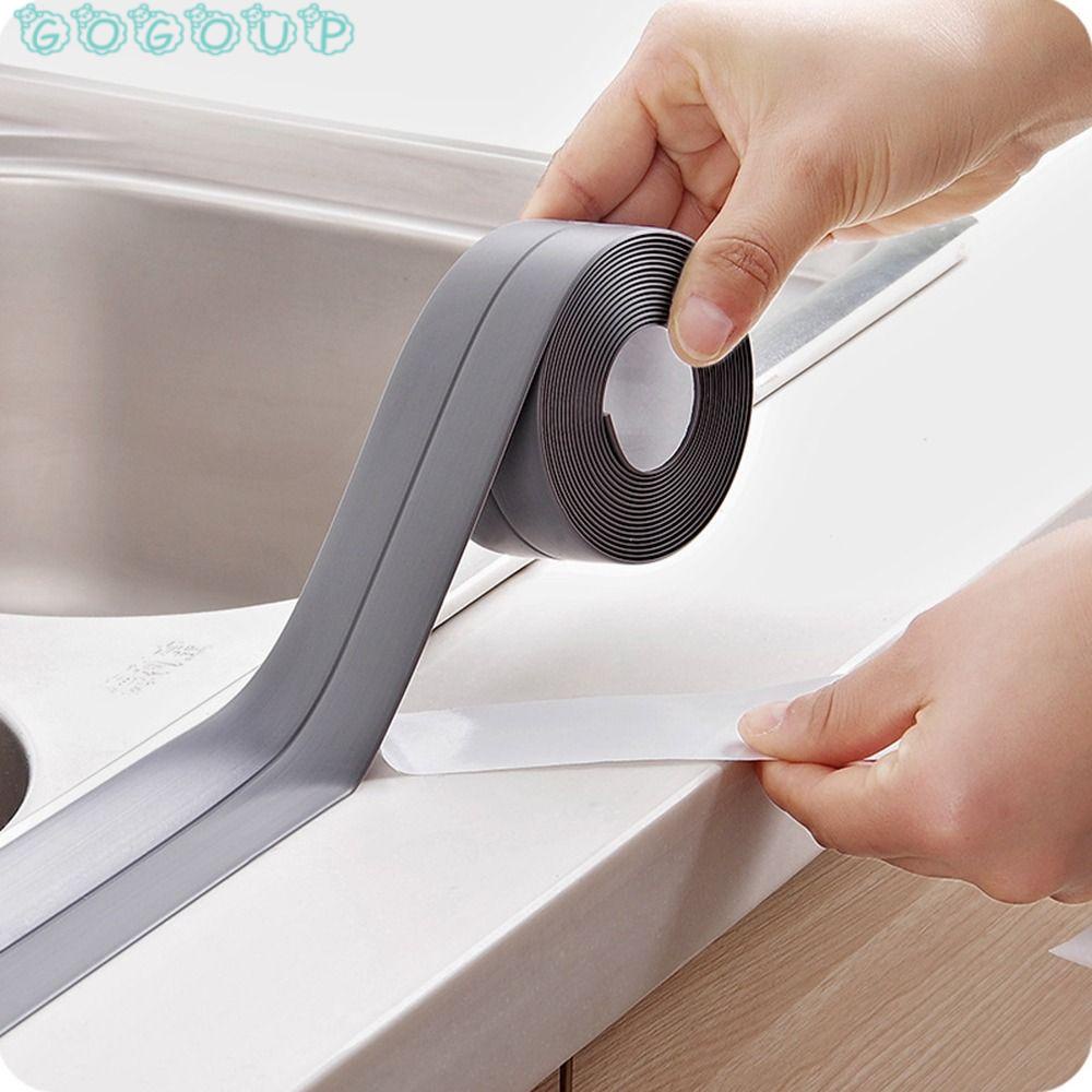 Bộ 2 Cuộn Băng Keo PVC 1.5 "X 10.5Ft Tự Dính Trang Trí Cho Phòng Tắm