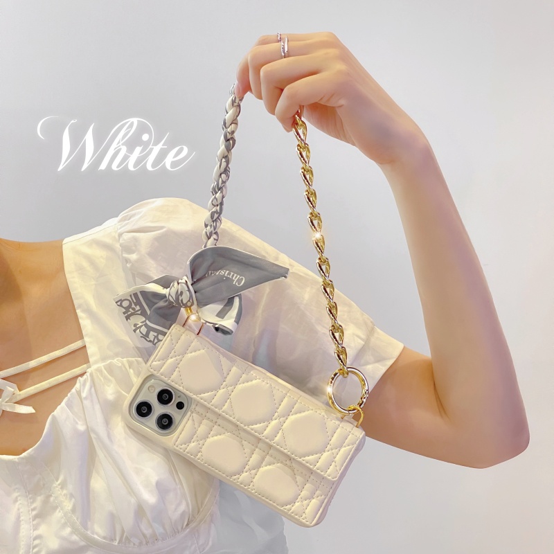 Ốp Điện Thoại Da Mềm Chống Sốc Có Ngăn Đựng Thẻ Và Dây Đeo Chéo Thời Trang Cho iPhone 14 13 12 11 Pro Max 14 Plus