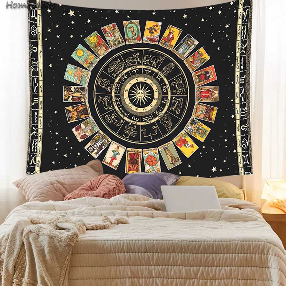 Thảm Treo Tường Trang Trí Họa Tiết Mandala 95x73cm