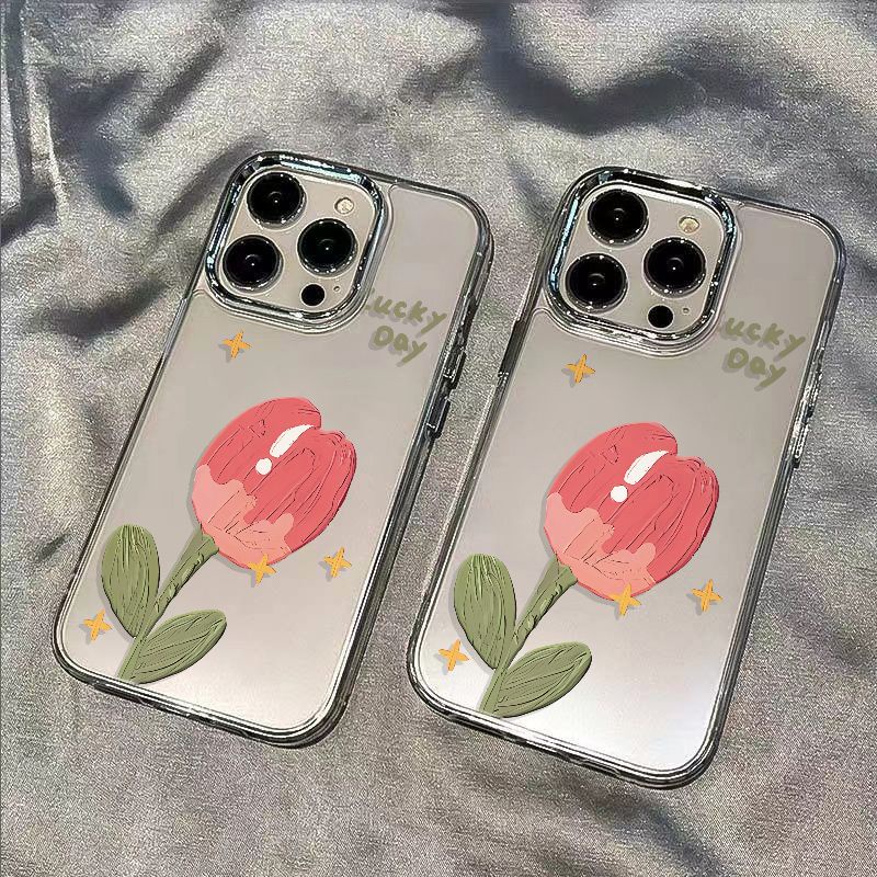 ✅Ốp Điện Thoại Mềm Chống Sốc Họa Tiết Hoa Đơn Giản Cho Iphone 13max / Star 711plus Safflower 8 14proiPhone12