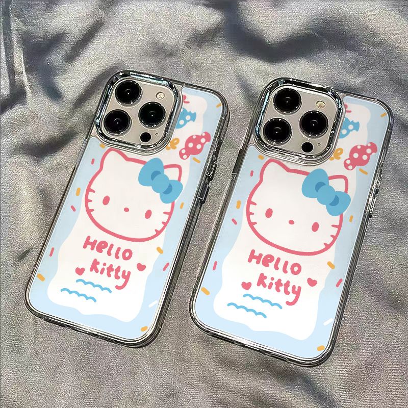 ✅Ốp Điện Thoại Mềm Chống Sốc In Hình Hello Kitty Cho Iphone 14pro8max / Apple plus13ins Style 7 iPhone1211 OD1M