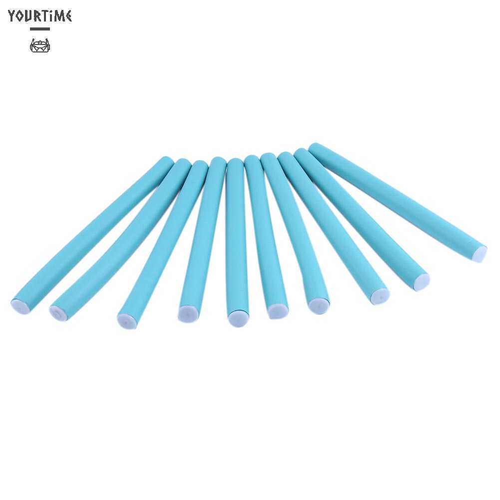 Set 10 Dụng Cụ Uốn Tóc Mini Bằng Cao Su Thông Dụng (Màu Sắc Ngẫu Nhiên)