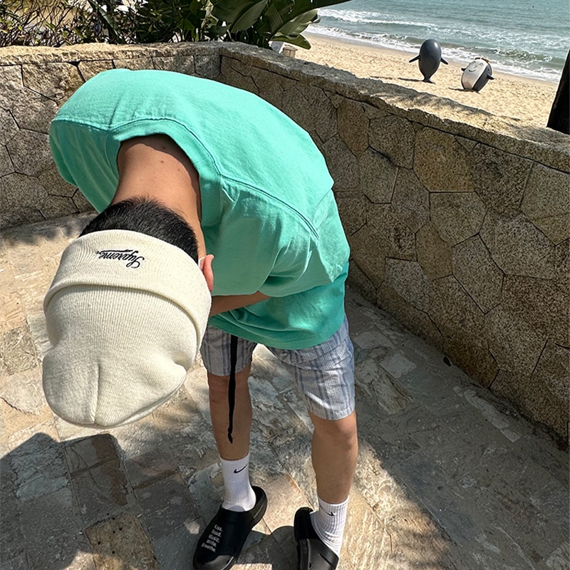 Áo Thun Cotton Tay Ngắn Cổ Tròn Màu Sắc Đơn Giản Thời Trang Mùa Hè Cho Nam Cgga2023