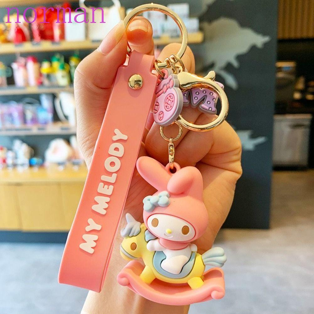 Móc Khóa Búp Bê 3D NORMAN Kuromi My Melody Cinnamoroll Dễ Thương