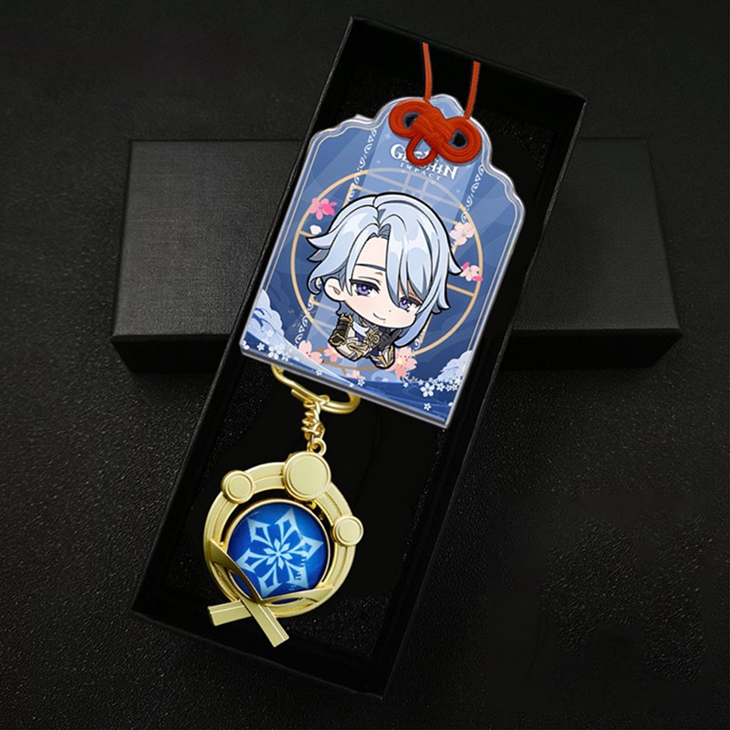 Ygt Genshin Va Chạm Acrylic Mặt Dây Chuyền Cầu Nguyện Anime Nhật Bản Trang Trí Bùa Hộ Mệnh