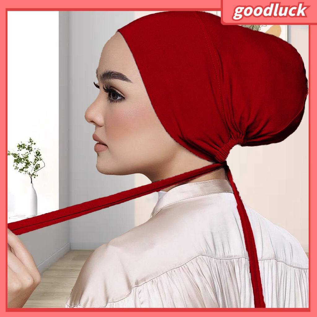 Mũ Trùm Đầu Màu Trơn Co Giãn Thoáng Khí Chống Trượt Một Kích Thước Cho Nữ