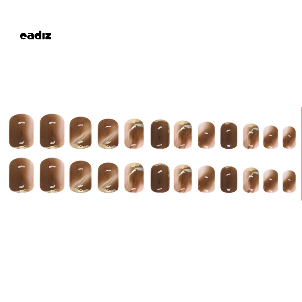 Miếng Dán Trang Trí Móng Tay Bằng ABS Màu Nâu Ấm Chống Mài Mòn Dễ Sử Dụng Cho Nữ