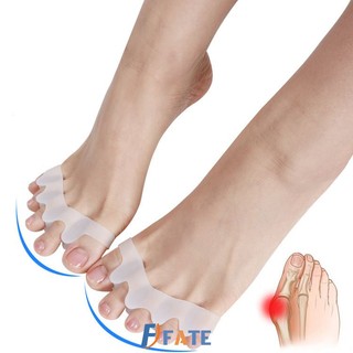 2pcs/pair Silicone Toe Spacer Separator Straightener Spreader Bunion Pain Relief FATE1