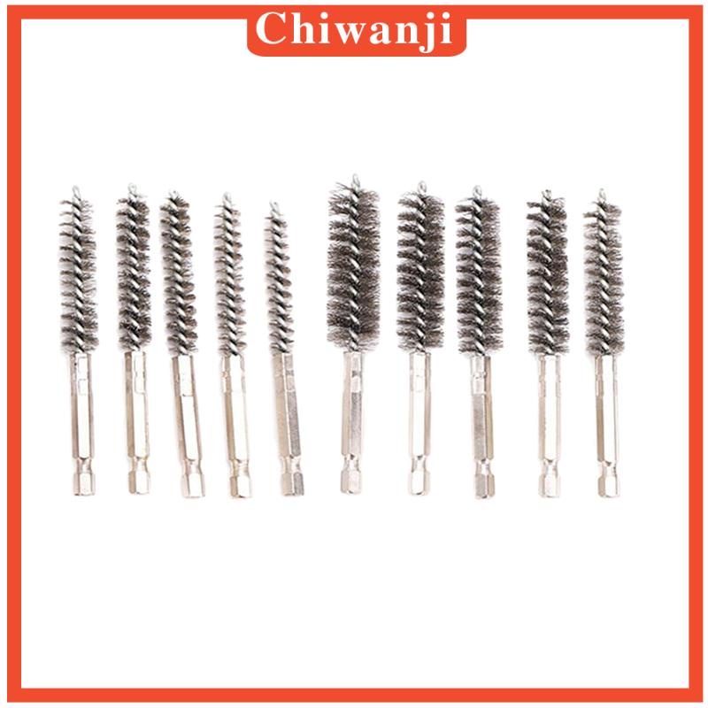 Set 10 Chổi Sợi Dây Làm Sạch Lỗ Khoan Điện Tiện Dụng