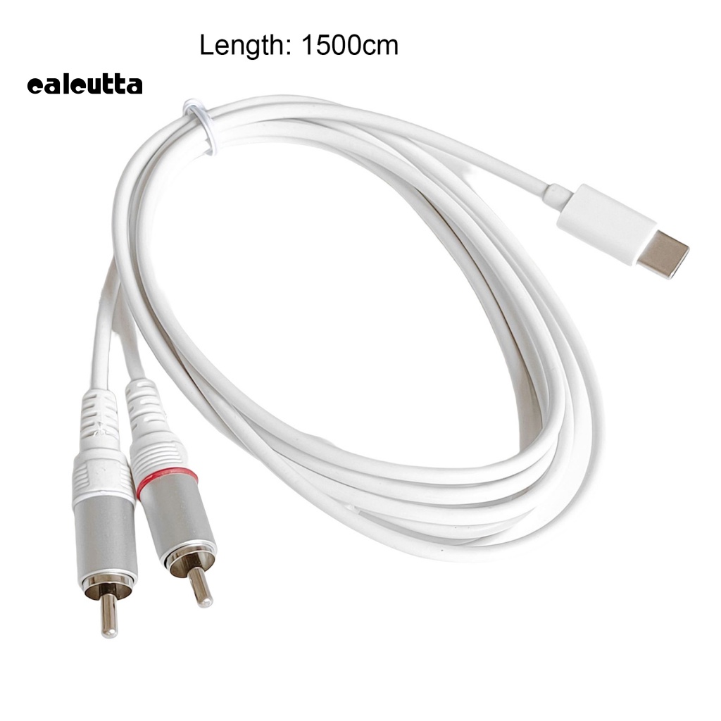 Cáp Chuyển Đổi Âm Thanh Trong Suốt Từ Type-C Sang 2RCA