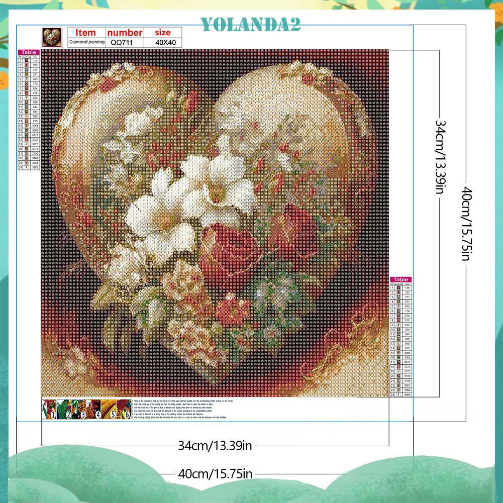 Tranh Đính Đá Kim Cương Toàn Bộ 5D DIY Hình Vẽ Hoa Trang Trí Nhà Cửa