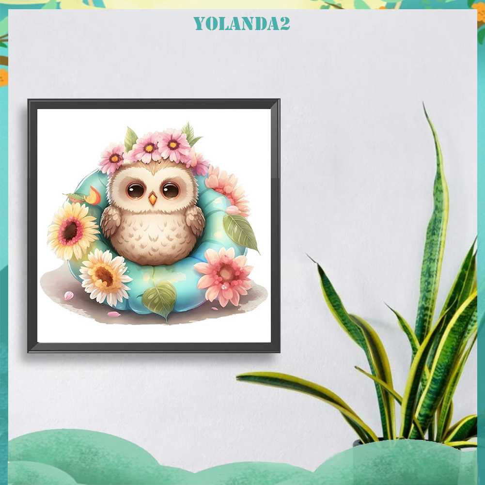 Tranh Đính Đá Kim Cương Toàn Bộ 5D DIY Hình Vẽ Con Cú