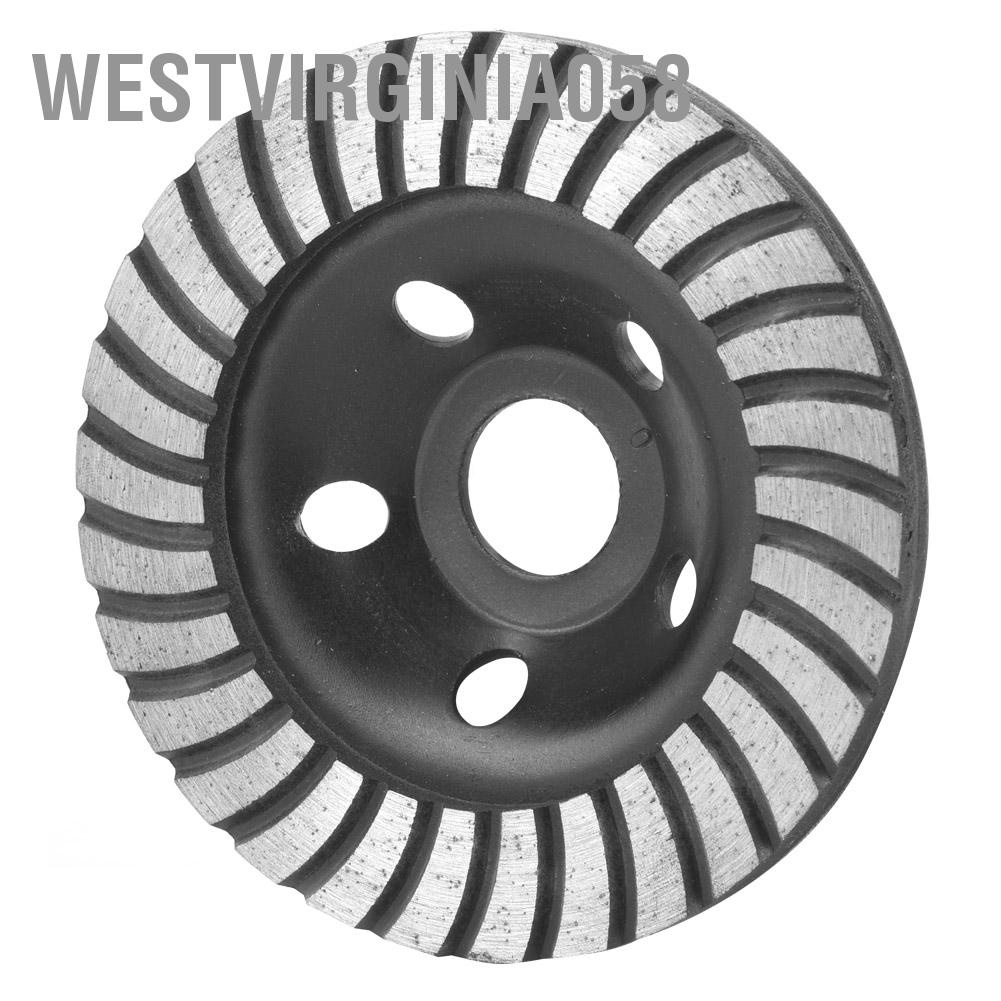 Westvirginia058 Đĩa cắt kim cương 100mm / 115mm phân đoạn mài cho đá granit bê tông