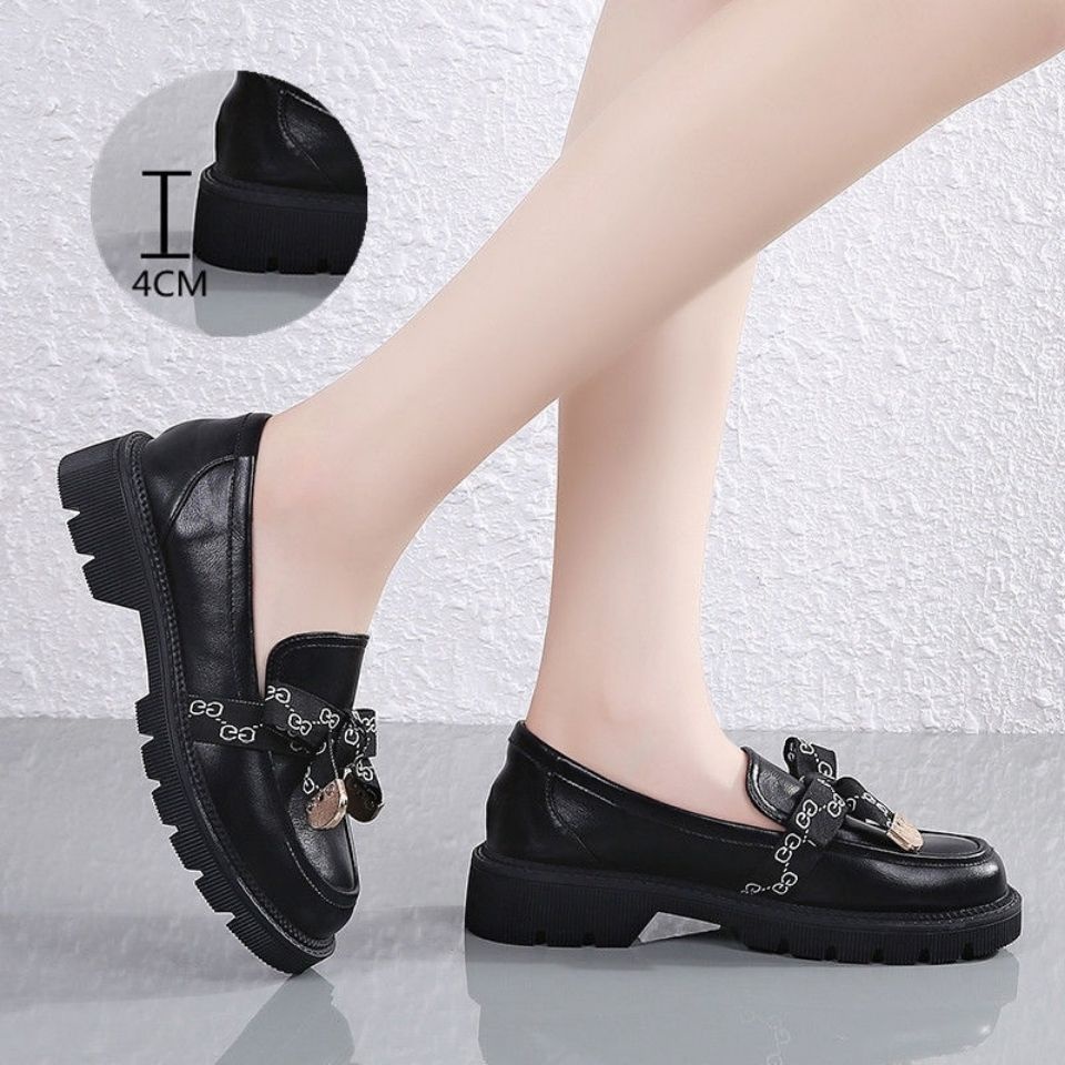 Giày Lười Da Mềm Phong Cách Anh Quốc Thời Trang Mùa Xuân 2022 Cho Nữ KC0V