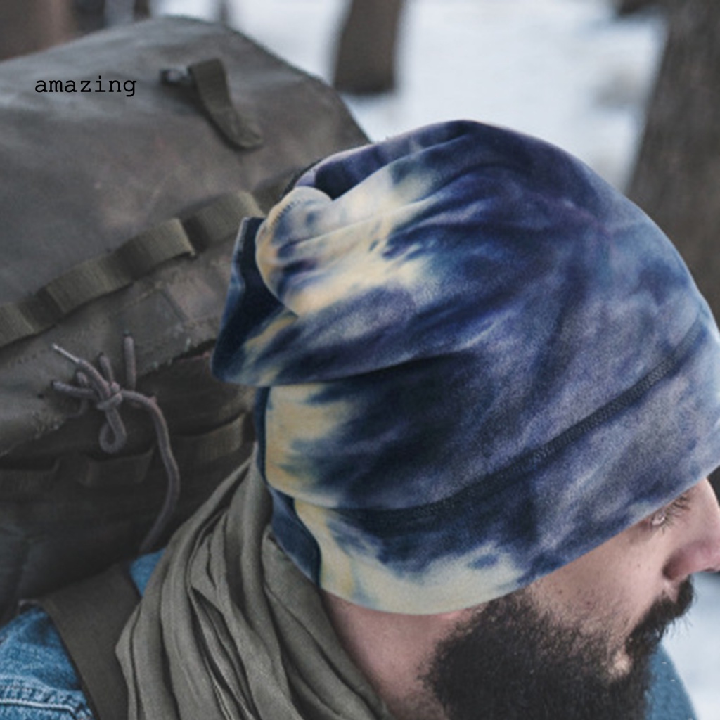 Khăn Choàng Cổ Co Giãn Giữ Ấm In Họa Tiết Màu Gradient Thời Trang