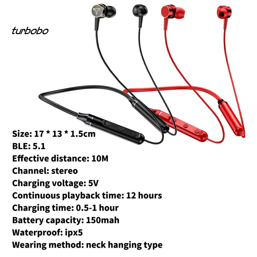 Tai Nghe Thể Thao Không Dây Thông Minh Chống Nước IPX5 Kết Nối Bluetooth 5.1 Âm Thanh Nổi Có Độ Trung Thực Cao