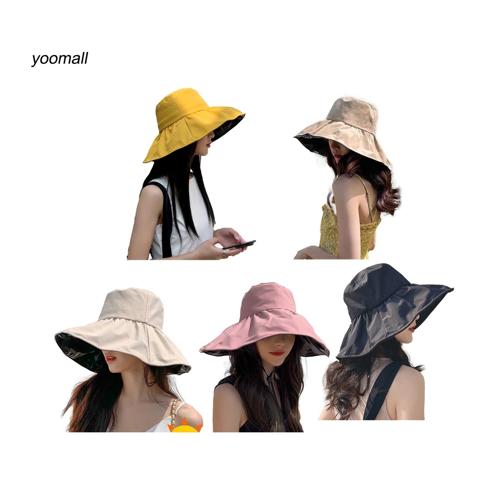 Nón Vành Tròn Lót Vinyl Chống Nắng Thời Trang Cho Nữ