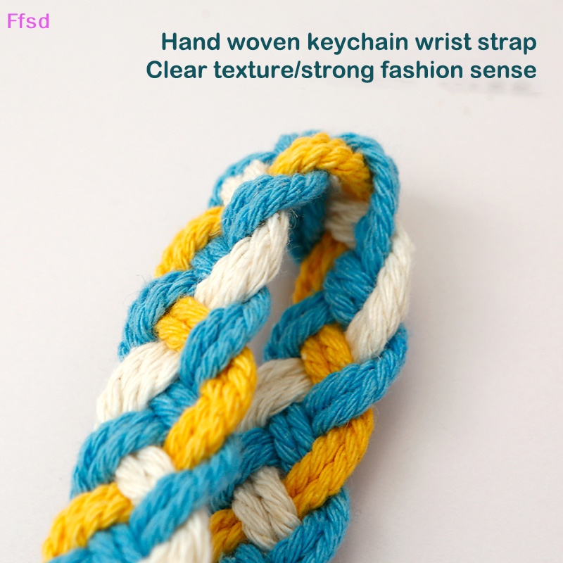 {Ffsd} Móc Chìa Khóa Dệt Thủ Công Hình Hoa Cúc Nhỏ Phong Cách Cổ Điển Thời Trang Sáng Tạo DIY