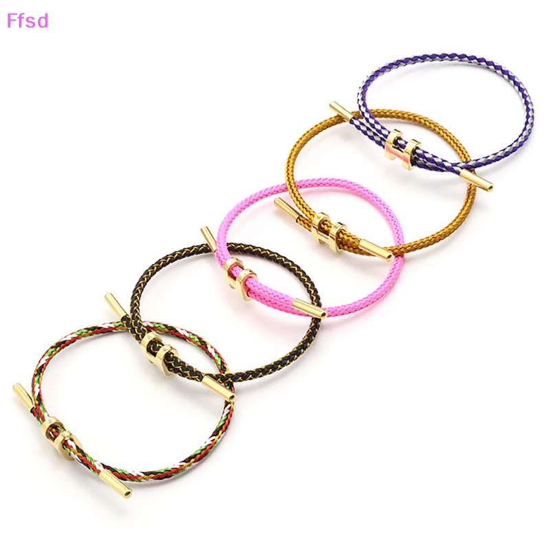 {Ffsd} Vòng Tay Dây Bện Hai Lớp Thời Trang Cho Nam Nữ * Bán Chạy