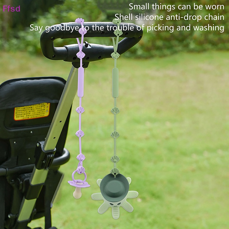 {Ffsd} Đồ Chơi Dây Xích Núm Vú Giả Bằng Silicon Chống Thất Lạc Cho Bé * Bán Chạy