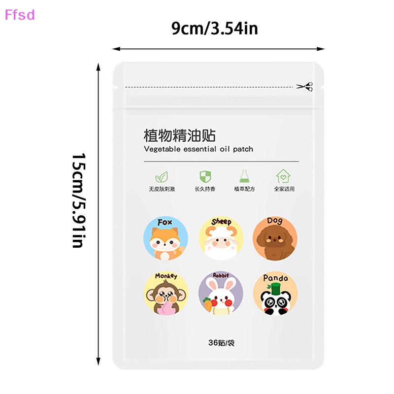 Set 36 / 60 Miếng Dán Chống Muỗi Tự Nhiên Không Độc Hại Họa Tiết Hoạt Hình