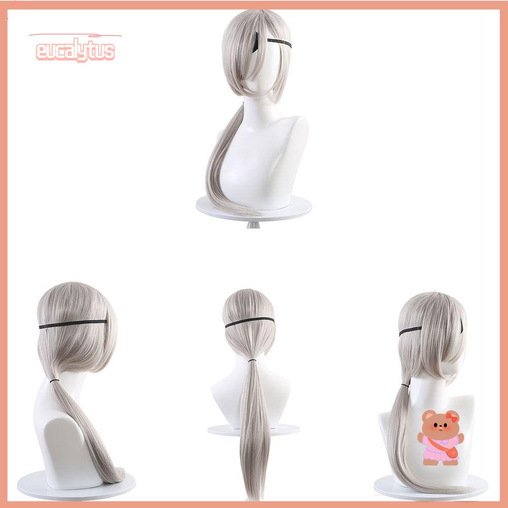 Eutus Mũ Tóc Giả Zhongli Màu Nâu Cam Chịu Nhiệt Dùng Hóa Trang