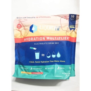 Bột điện giải Liquid I.V. Hydration Multiplier 30 gói (Golden Cherry & Strawberry)