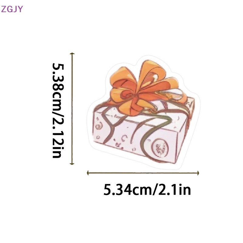 Set 50 Miếng Dán Hoạt Hình Dễ Thương Trang Trí Sổ Tay / Guitar Mới