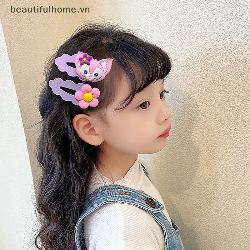 Set 5 Kẹp Tóc Hình Thỏ / Gấu Hoạt Hình Dễ Thương Cho Bé Gái