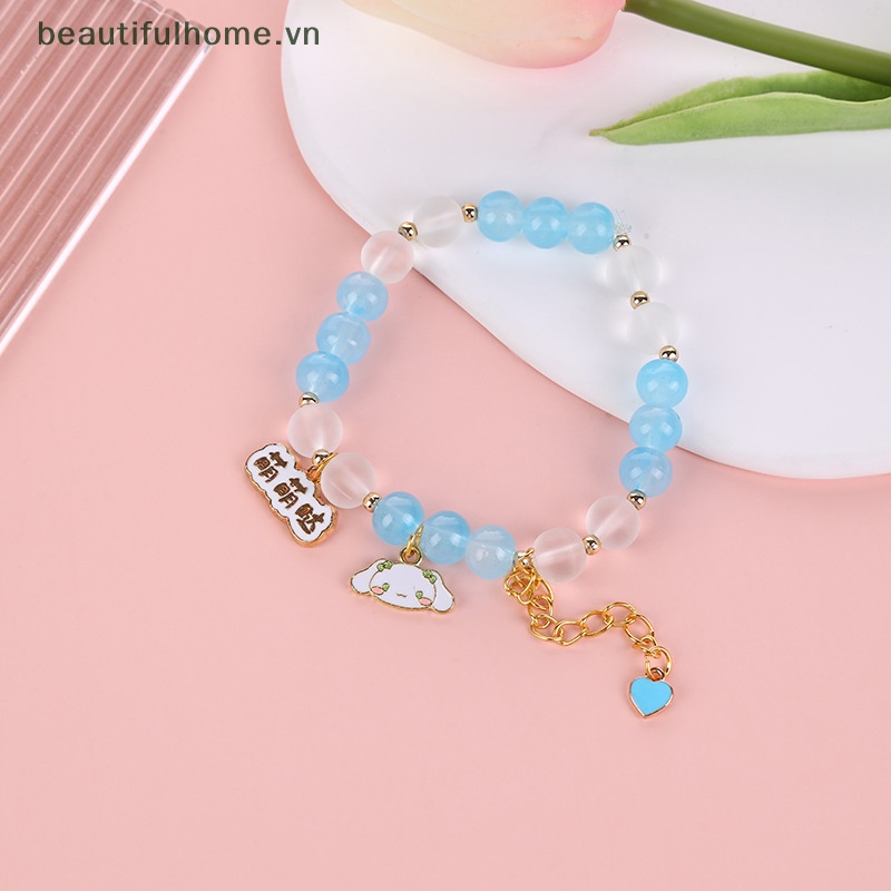 [beautifulhome] Vòng Tay Dây Buộc Tóc Cặp Đôi Họa Tiết Hoạt Hình Sanrioed Kuromi Mymelody Cinnamoroll Dễ Thương Làm Quà Tặng Cho Học Sinh [beauty