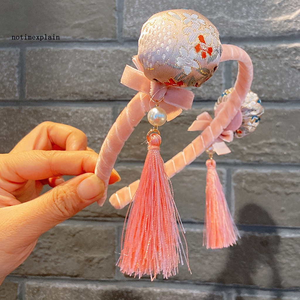 Nta Băng Đô Cài Tóc Đính Ngọc Trai Giả Thiết Kế Tua Rua Đôi Phong Cách Trung Hoa Cho Nữ Mỗi Ngày