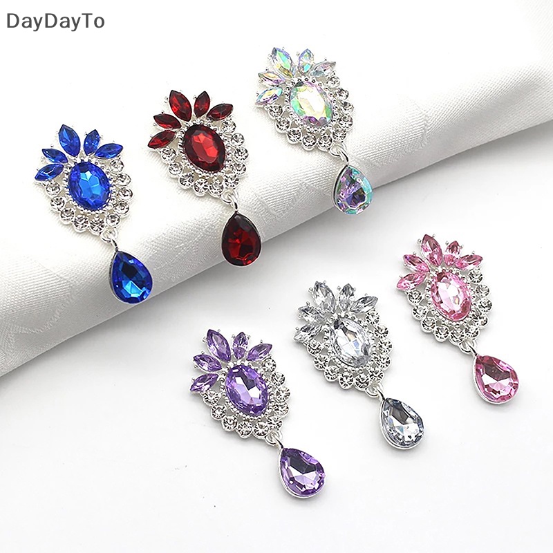 Ghim Cài Áo Hình Ly Rượu Bằng Hợp Kim Acrylic 24 * 50mm DIY