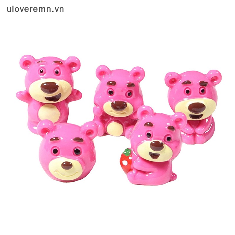 Set 2 / 5 Kẹp Tóc Hình Gấu 3D Dễ Thương