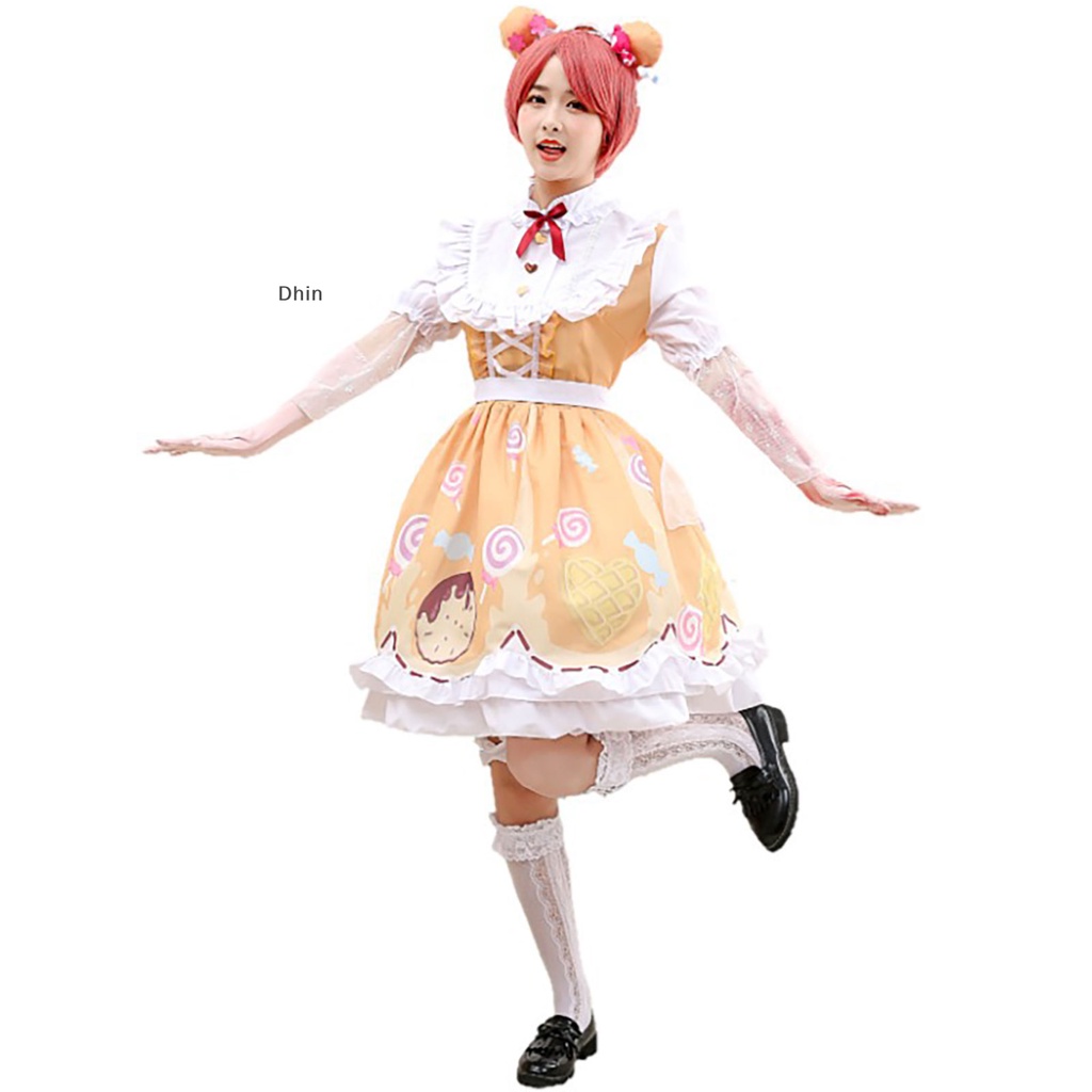 [Dhin] Quần Áo Hóa Trang Lolita Màu Kẹo Cá Tính Thứ Năm Cho Nữ Túi Đựng Đồ Dùng Cao Cấp Tiện Dụng