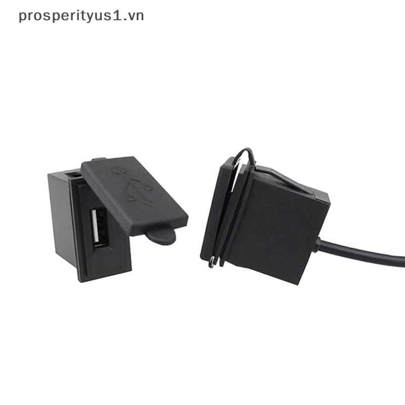 Ổ Cắm Sạc Một Cổng USB 5V 2.4A 12V / 24V prosperityus1 Chuyên Dụng Cho Xe Hơi / Xe Máy