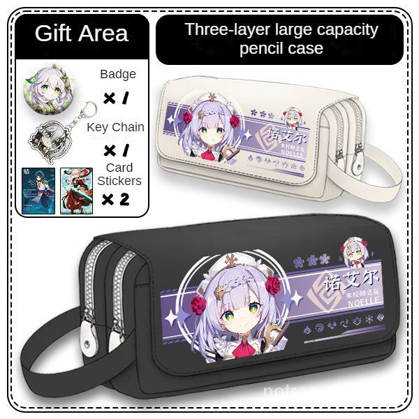 ★Genshin Impact★Túi Đựng Bút Sức Chứa Lớn Mẫu Mới 2023 Phong Cách Anime Scaramouche & Nilou Cho Học Sinh