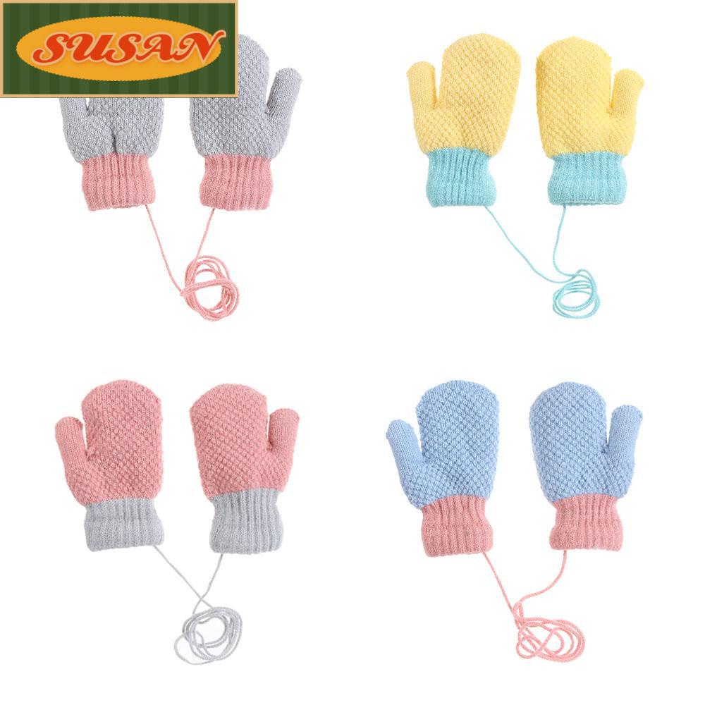 Găng Tay Len Giữ Ấm Cho Bé Từ 2-6 Tuổi