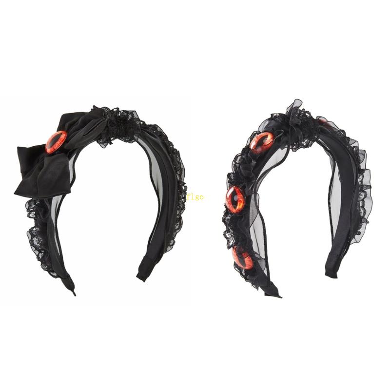 Băng Đô Cài Tóc Hình Đôi Mắt Quỷ Phong Cách Lolita Gothic Cho Nữ