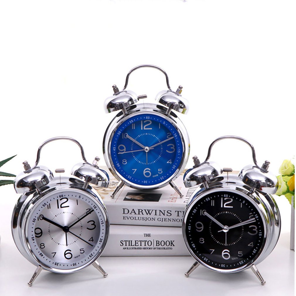 =Christmas=Loud Alarm Clock For Heavy Sleepers Silent Non-Ticking Quartz With Backlight
