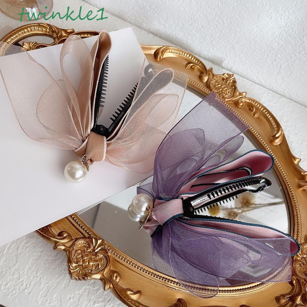 Giá Đỡ Buộc Tóc Đuôi Ngựa Bằng Lưới Màu Trơn Thanh Lịch Cho Nữ