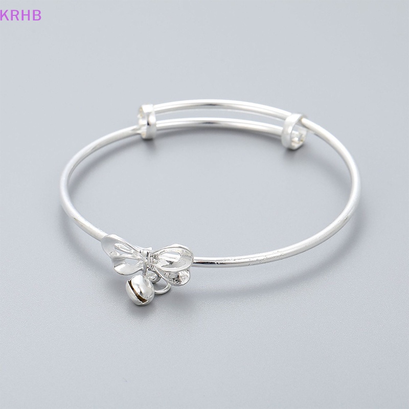 Vòng Đeo Tay Bạc Có Thể Điều Chỉnh KRHB Thời Trang Dành Cho Nữ Mới