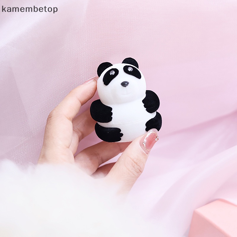 Beto Hộp Đựng Trang Sức Hình Gấu Trúc Bằng Nhung Dễ Thương Dùng Làm Quà Tặng Cho Jewellry n