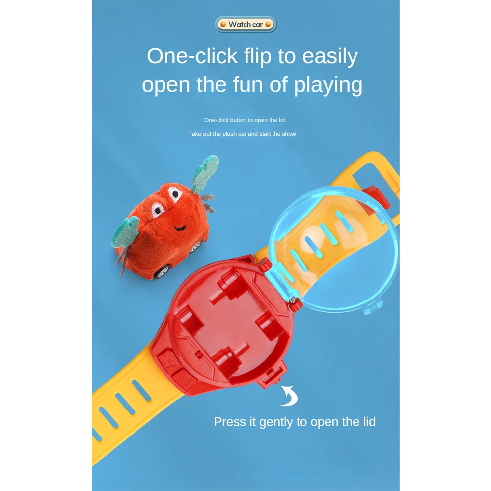 Đồ Chơi Xe Hơi Điều Khiển Từ Xa Mini 2.4G Hình Chú Cua Nhồi Bông Đáng Yêu Cho Bé