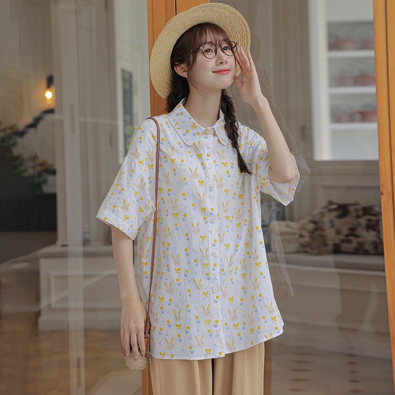 Áo Thun Tay Ngắn In Họa Tiết Hoạt Hình Thời Trang Mùa Hè Cho Nữ
