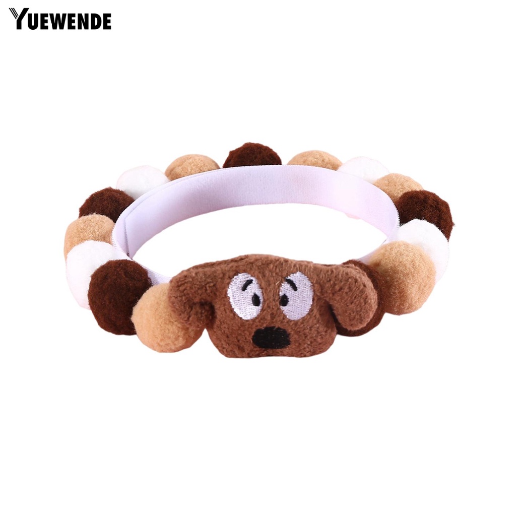 Vòng Cổ Đính Banh Lông Mềm Dễ Thương Cho Thú Cưng