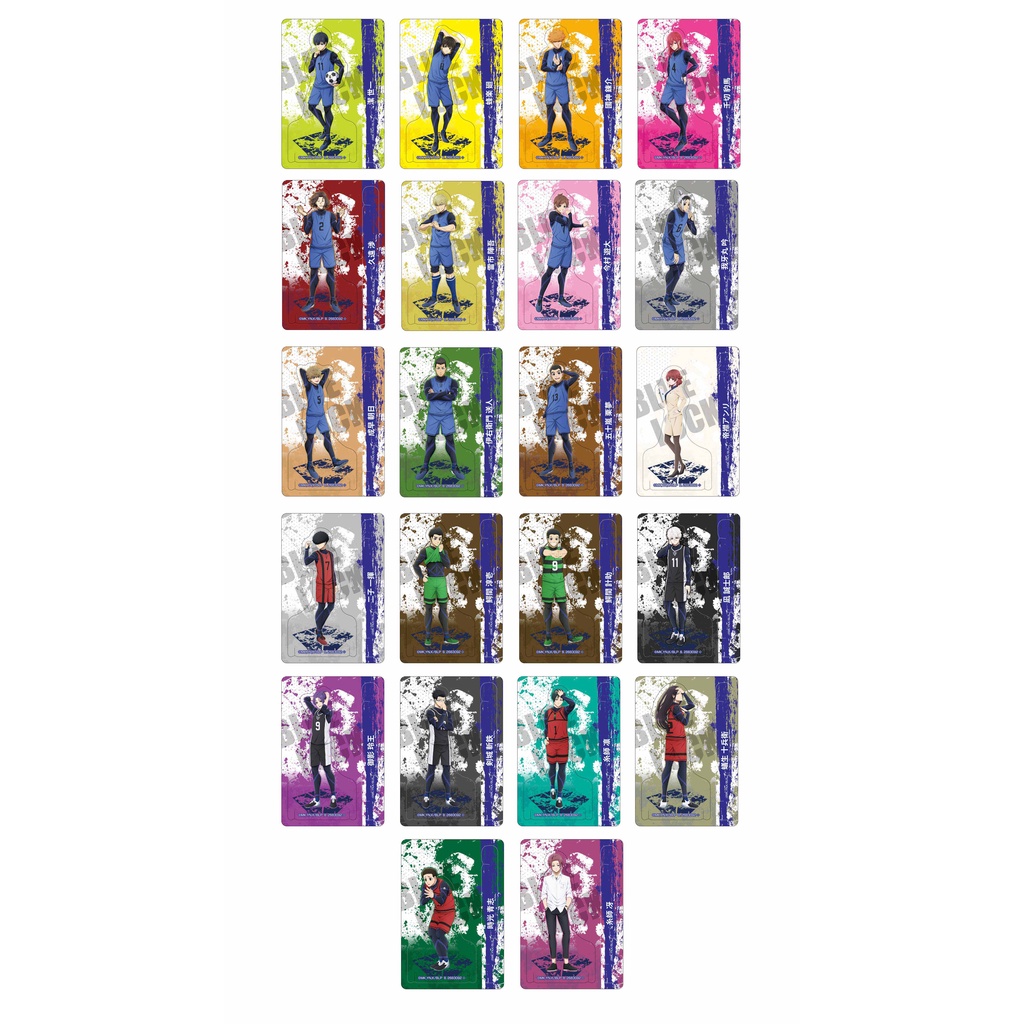 Pack card nhân phẩm standee Blue Lock chính hãng - thẻ Blue Lock