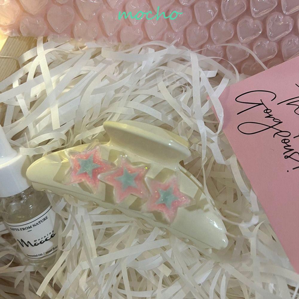 Kẹp Tóc Càng Cua Lớn Màu Kẹo Hình Ngôi Sao Năm Cánh Phong Cách Hàn Quốc Thời Trang Cho Nữ Y2k