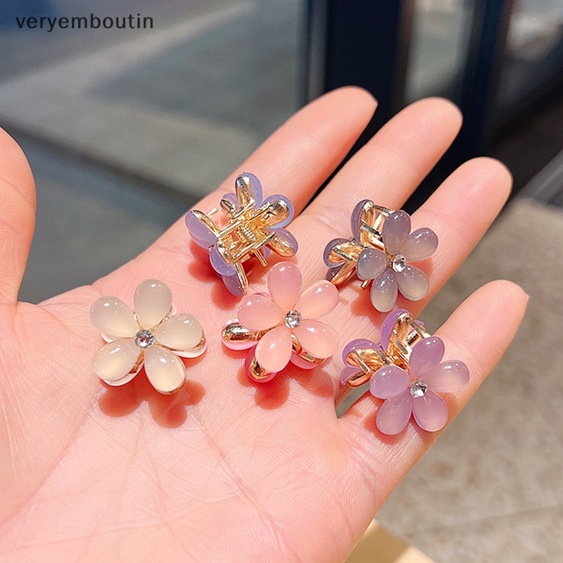 Set 2 Kẹp Tóc Hai Mặt Đính Đá Pha Lê Thời Trang Mùa Hè Cho Nữ