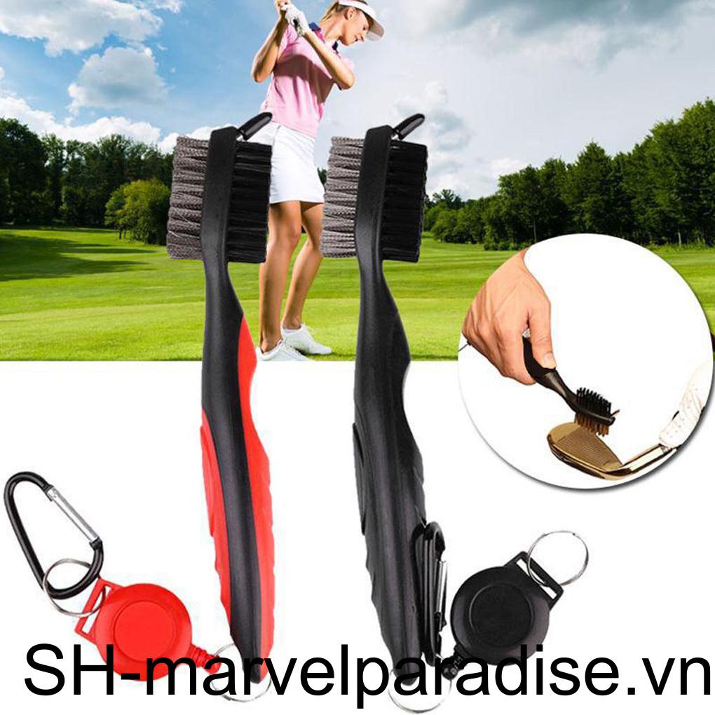 Móc Khóa Thiết Kế Dạng Bàn Chải Đánh Golf Hai Mặt Có Thể Thu Gọn Màu Vàng